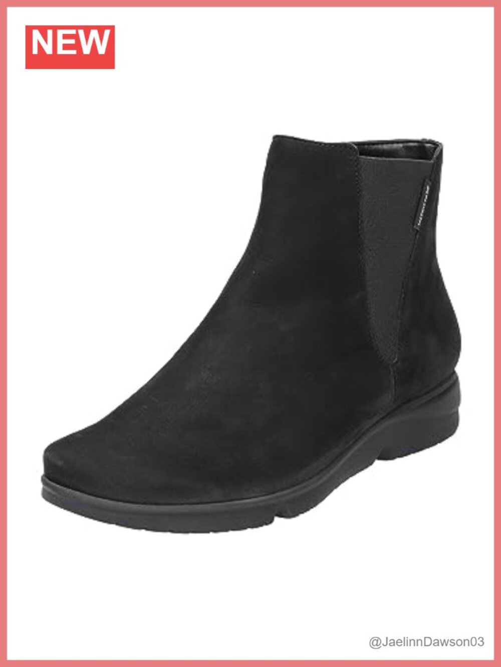 Womens Leather Ankle Boots Slip On Comfortable Chelsea Boot